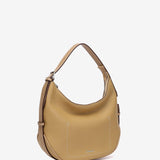 Camel shoulder bag in recycled materials