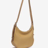 Camel shoulder bag in recycled materials