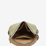 Shoulder bag in green recycled materials