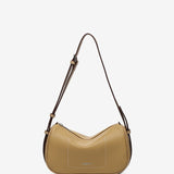 Camel recycled material shoulder bag