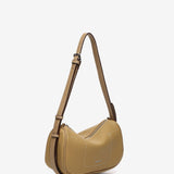 Camel recycled material shoulder bag