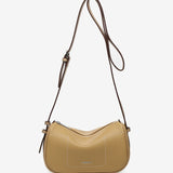 Camel recycled material shoulder bag