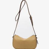 Camel recycled material shoulder bag