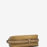 Camel recycled material shoulder bag