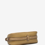 Camel recycled material shoulder bag