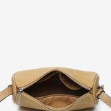 Camel recycled material shoulder bag