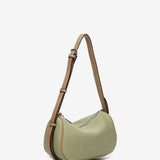 Green recycled material shoulder bag