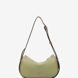 Green recycled material shoulder bag