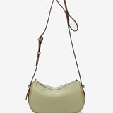 Green recycled material shoulder bag