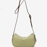 Green recycled material shoulder bag