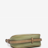 Green recycled material shoulder bag