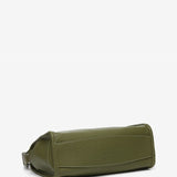 Green recycled material shoulder bag