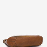 Shoulder bag in cognac leather