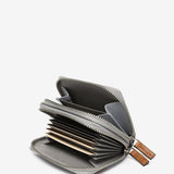 Small wallet in two-tone grey leather