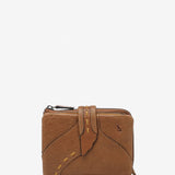 Small wallet in cognac leather