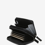 Small black leather wallet