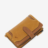 Medium amber leather wallet