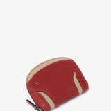 Red leather wallet