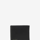 Men's leather wallet with RFID protection in black