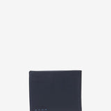 Men's leather wallet with RFID protection in blue