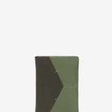 Men's leather wallet with RFID protection in green