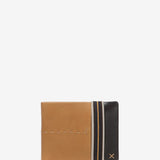 Men's leather wallet with RFID protection in camel