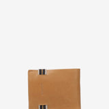 Men's leather wallet with RFID protection in camel