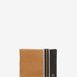 Men's leather wallet with RFID protection in camel