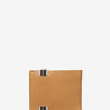 Men's leather wallet with RFID protection in camel