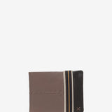 Men's leather wallet with RFID protection in taupe