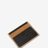 Men's leather card holder in camel