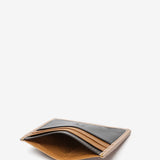 Men's leather card holder in camel