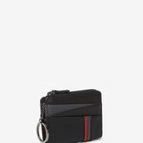 Men's leather wallet in black