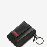 Men's leather wallet in black