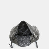 Bolso de fiesta hobo de mujer de malla metálica en plata