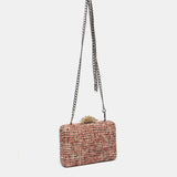 Clutch de festa en camel