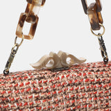 Clutch de festa en camel