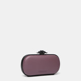 Purple party clutch