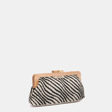 Clutch de fiesta animal print en negro