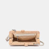 Clutch de fiesta animal print en negro