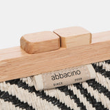 Clutch de fiesta animal print en negro