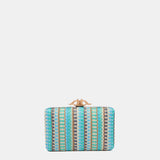 Party clutch with blue print
