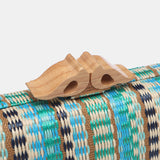 Party clutch with blue print