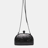 Metallic black party clutch