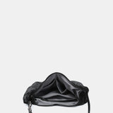 Bolso de hombro en malla metálica negro