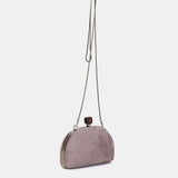 Clutch en terciopelo rosa
