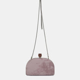 Clutch en terciopelo rosa