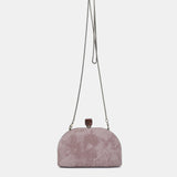 Clutch en terciopelo rosa