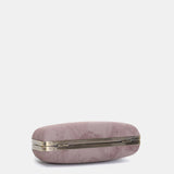Clutch en terciopelo rosa
