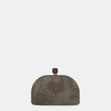 Clutch en terciopelo verde